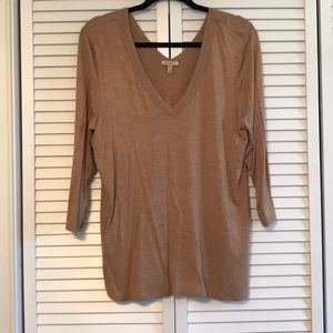 Anthropologie Bordeaux Tan top
